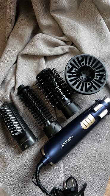 6 дыр: Мультистайлер 190 - 210 °С, Түздөө үчүн, Тармалдоо үчүн, Тегерек щетка — 2