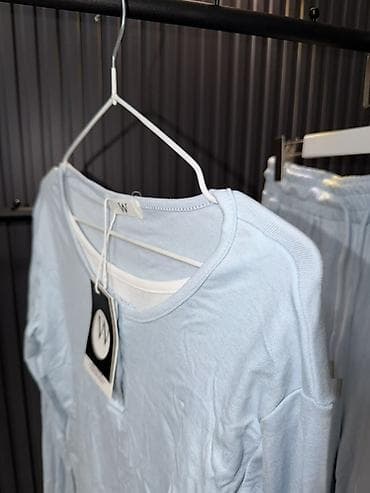 Прокат одежды: Домашний комплект из двух предметов, нежно‑голубой - Состав: мягкий — 2