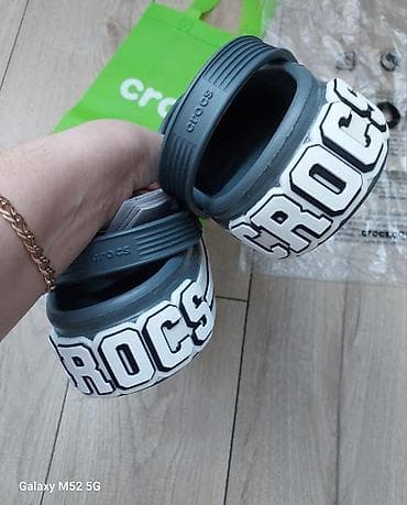 Босоножки, сандалии, шлепанцы: Мужские сандалии, 44, Crocs, Новый, цвет - Серый, Самовывоз — 2