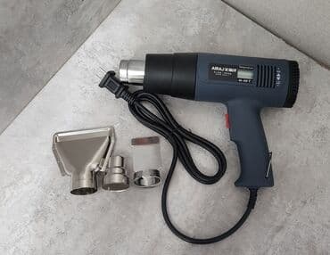 Генераторлор: Фен строительный. с регулировкой температуры нагрев осуществляется от — 1