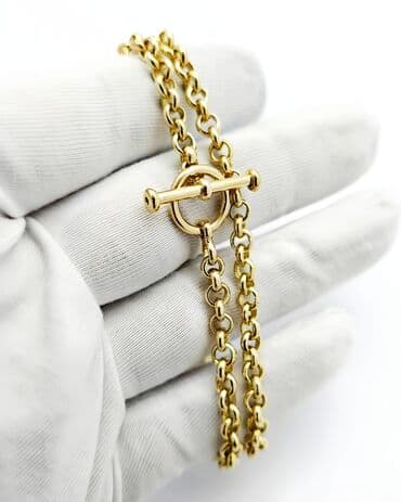 продаю золотую цепочку: Цепь для бензопилы, Проба 585, Мужские, Новый, Ручная работа — 15