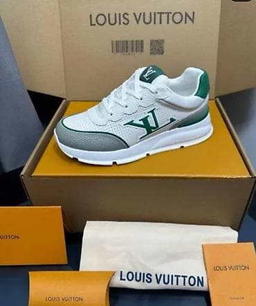 Кроссовки Louis Vuitton (модель в бело‑зелёной ) оригинал размер тура