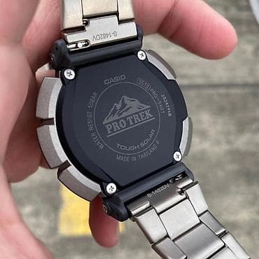 band 6: PRO TREK Модель PRG340T С титановым браслетом Корпус часов — 2