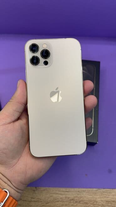 Автоунаа электроникасы: IPhone 12 Pro, Колдонулган, 128 ГБ, Куту, 100 % — 1