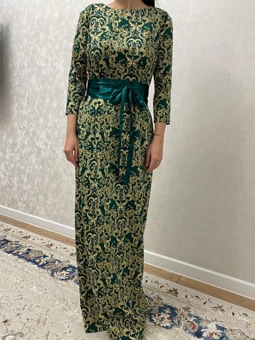 вечерний костюм: Вечернее платье, Длинная модель, С рукавами, S — 4