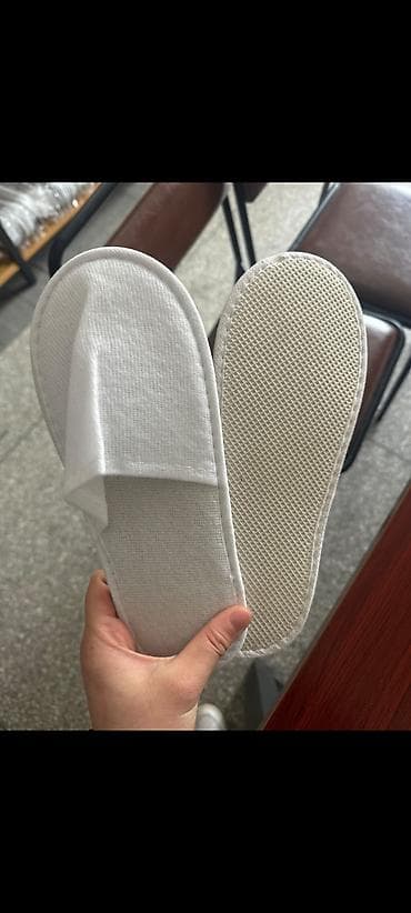 обувь 43 размер: Домашние тапочки, 43, Новый, цвет - Белый, Самовывоз — 5