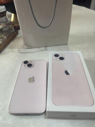 IPhone 13, Б/у, 128 ГБ, Розовый, Коробка, 78 %