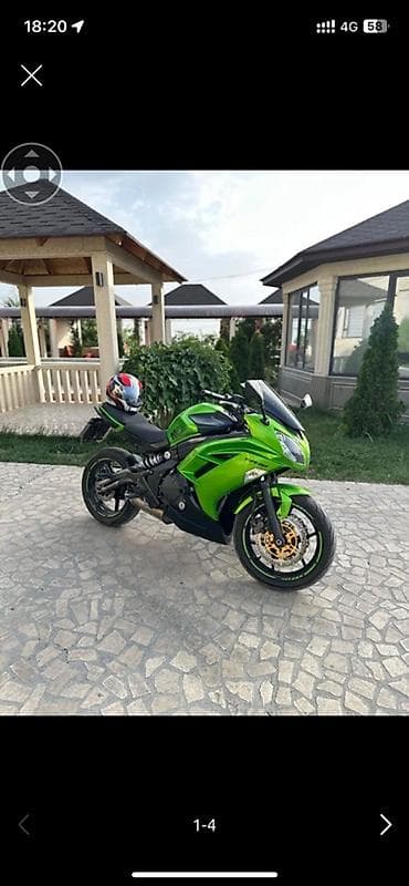 кавасаки h2r: Kawasaki ER-6f 2012 (зелёный) Продаётся надёжный и бодрый мотоцикл — 3