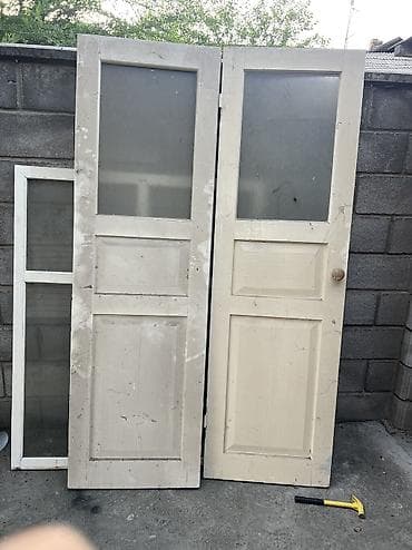 окна на дом: Продам б/у окна и двери Двери размер каждой 60/200см Окна большие 4шт — 2