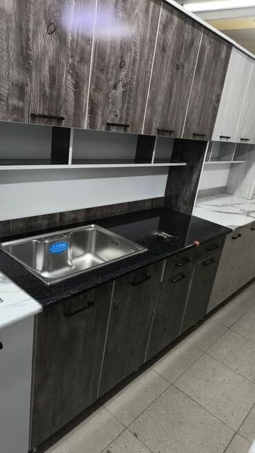 мягкая мебель в рассрочку бишкек: Кухонный гарнитур, Новый, цвет - Белый, ДСП, Платная доставка — 21