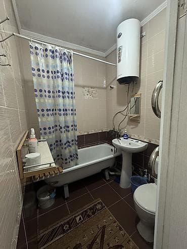 продается однокомнатная квартира аламедин 1: 1 комната, 35 м², 105 серия, 1 этаж, Евроремонт — 3