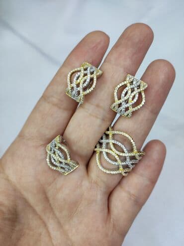 набор пандора: Серебряный комплект италия серебро + жёлтое золото цена со скидкой — 6