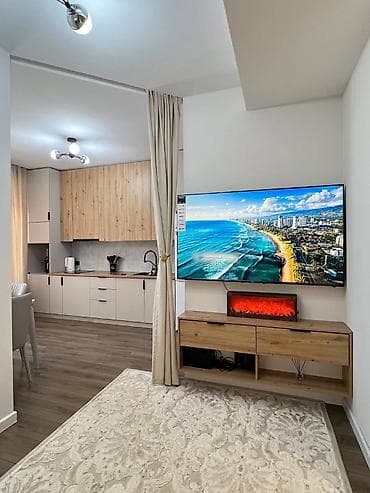квартира жить: 1 комната, 52 м², Асанбай мкр Элитка, 5 этаж, Евроремонт — 2
