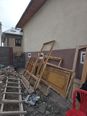 опилки стружка: Межкомнатная дверь, Новый, Глухие, Деревянная, цвет - Коричневый — 3