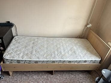 бонн: Односпальная кровать с матрасом. - Размер спального места: 90 × 200 — 1