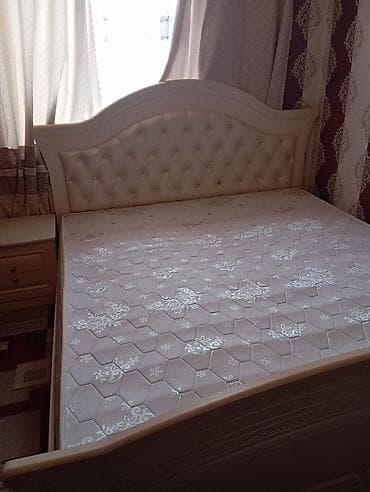 Балдар эмереги: Эки кишилик керебет, Жаңы, Матрасы бар, узуну - 2 см — 3