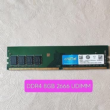 ddr4 8: Оперативная память, Б/у, Crucial, 8 ГБ, DDR4, 2666 МГц, Для ПК — 1