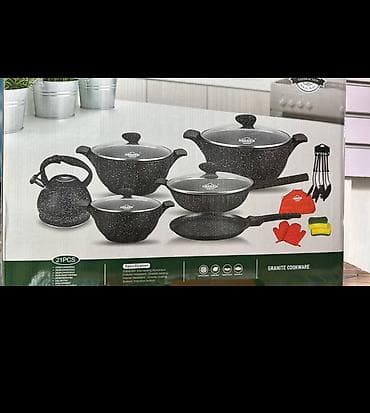набор uakeen отзывы: Набор кухонной посуды Uakeen Granite Cookware — комплект из 21 — 1