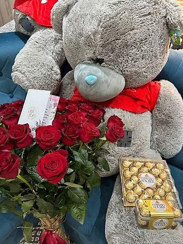 Подарок для особого случая: - Огромный плюшевый медведь (1м 20см)