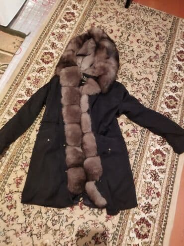 брендовые кошельки: Парка с мехом - Длина до середины бедра, цвет верха — тёмный — 4