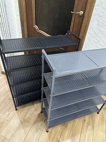 желе: Обувница металлическая 5полок( черный, белый, графитовый) Размер — 4