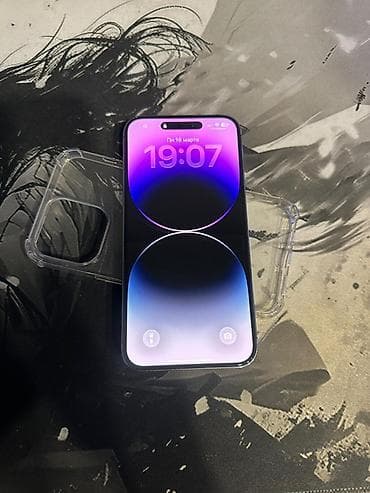 Apple iPhone: IPhone 14 Pro Max, Б/у, 256 ГБ, Deep Purple, Чехол, 88 % — 1