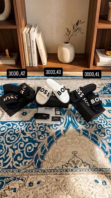 сандалии 38: Сланцы BOSS (Hugo Boss) с крупным логотипом на ремне. все абсолютно — 1