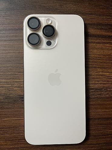 s23 mini: IPhone 16 Pro Max, Новый, 256 ГБ, Desert Titanium, Защитное стекло, 100 % — 1