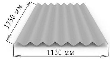 буфет шкаф бу: Шифер, Асбестоцементный, 8 волновой, Б/у — 1