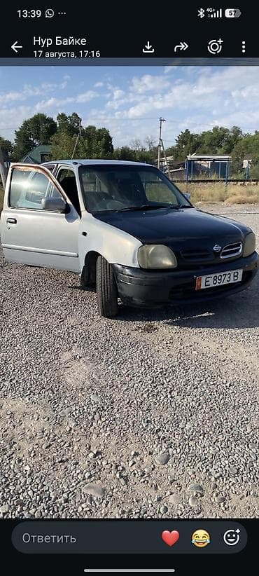 Nissan Micra: 2001 г., Автомат, Бензин, Хетчбек lalafo.kg да Nissan Micra: 2001 г., Автомат, Бензин, Хетчбек