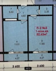дом алматинка: Сдан, 106 серия улучшенная, 1 комната, 53 м² — 11