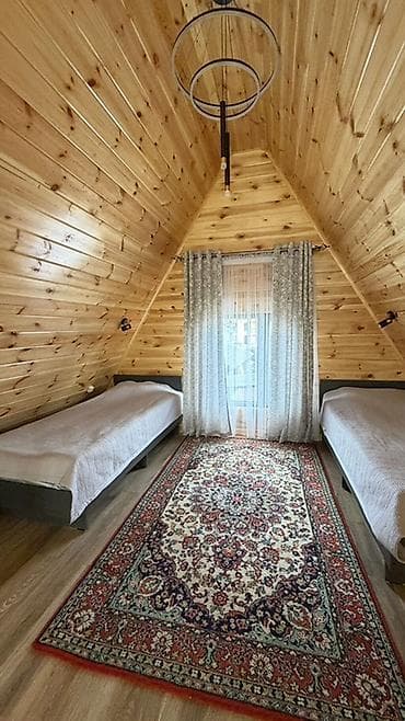 bishkek park residence: Иссык-Куль Аренда уютного деревянного домика с мансардой и современной — 6