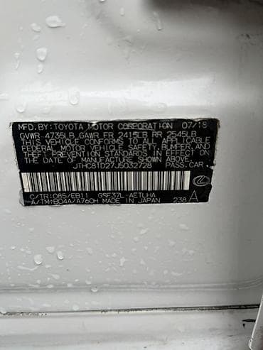 ткани на авто: Lexus IS: 2018 г., 3.5 л, Автомат, Бензин, Седан — 6