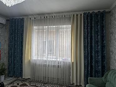 подушки спальные: Комплект штор, С тюлем в комплекте, Готовое изделие, Для зала — 1