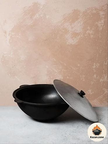 Идиш-аяк: Узбекский казан Davr Metall, чугунный - Объем: 4,5 л — оптимально на — 8