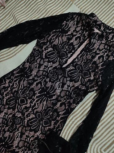 samsung a42: Вечернее платье, Коктейльное, Короткая модель, Полиэстер, С рукавами, S — 4