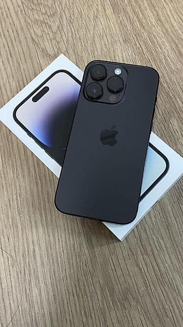 iphone 14 pro бу: IPhone 14 Pro, Б/у, 128 ГБ, Черный, Коробка, 77 % — 1
