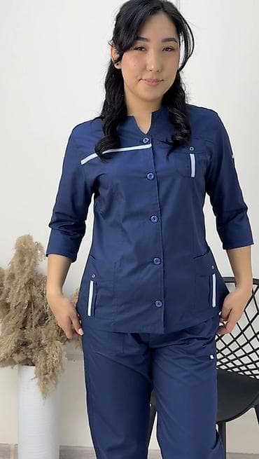спартивный одежда: Женский медицинский костюм (куртка + брюки) - Профессиональная — 9