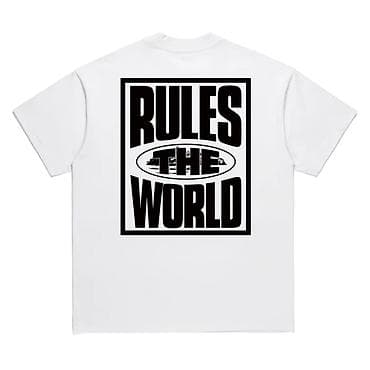 месси футболка: Футболка с принтом “RULES THE WORLD” Размеры L, M XL 2XL Для — 1