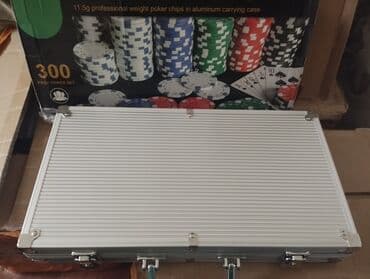 спортивное оборудование: Профессиональный покерный набор PLAYWUS – 300 предметов в алюминиевом — 4