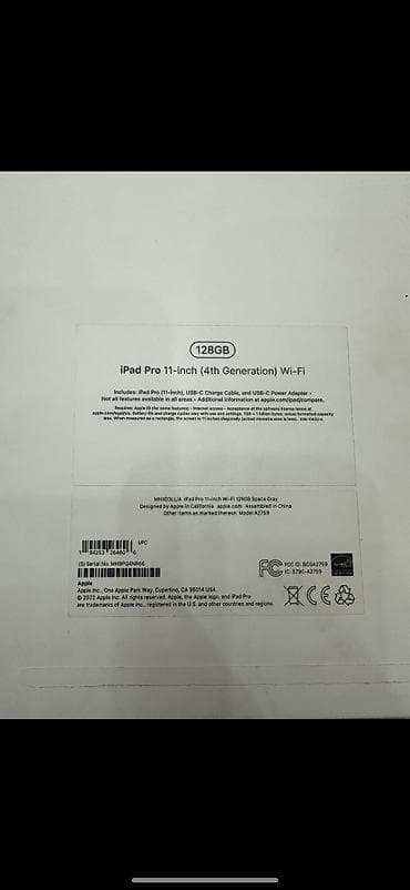 pad 6s pro: Планшет, Apple, память 128 ГБ, 10" - 11", Новый, Классический цвет - Серебристый — 3