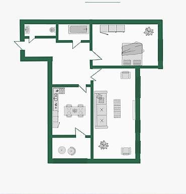 экокомплекс о2: 2 комнаты, 82 м², Элитка, 11 этаж, Готовая ПСО (под самоотделку) — 2