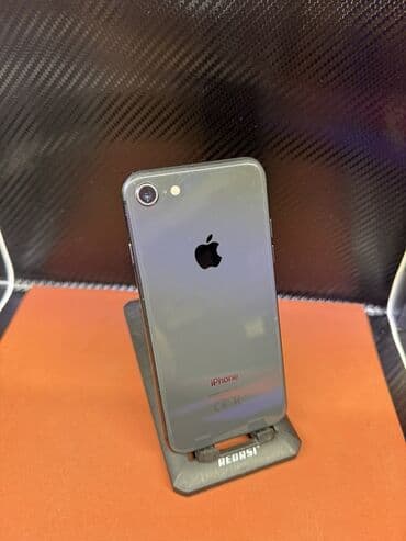 айфон 8 сена: IPhone 8, Колдонулган, 64 ГБ, Кара, Каптама, Бөлүп төлөө менен, 84 % — 2