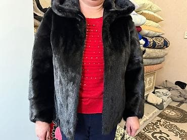 Шуба, Норка, Короткая модель, Made in KG, С капюшоном, M at lalafo.kg Шуба, Норка, Короткая модель, Made in KG, С капюшоном, M