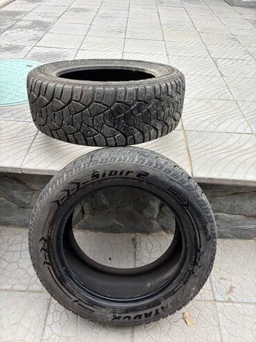 шина на ниву: Шины 215 / 55 / R 16, Зимняя шипованная, Б/у, Пара, Легковые, Россия — 1