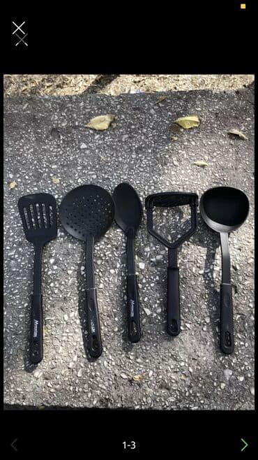 силиконовый набор для кухни: Набор поварешек силиконовый новый — 1