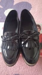 Лоферы женские, лаковые, черные. - Материал верха: глянцевая лаковая