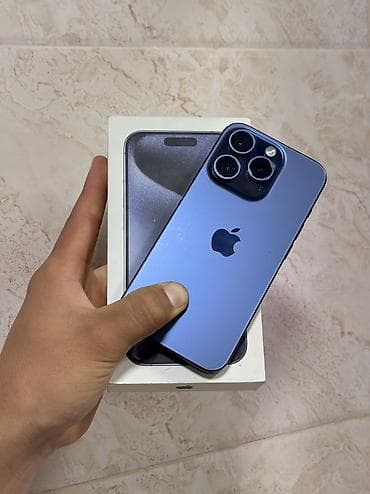 айфое 5: IPhone 15 Pro, 256 ГБ, Blue Titanium, Коробка, 86 % — 2