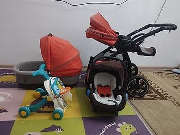 Коляска, Другой бренд, цвет - Коричневый, Б/у, Самовывоз
