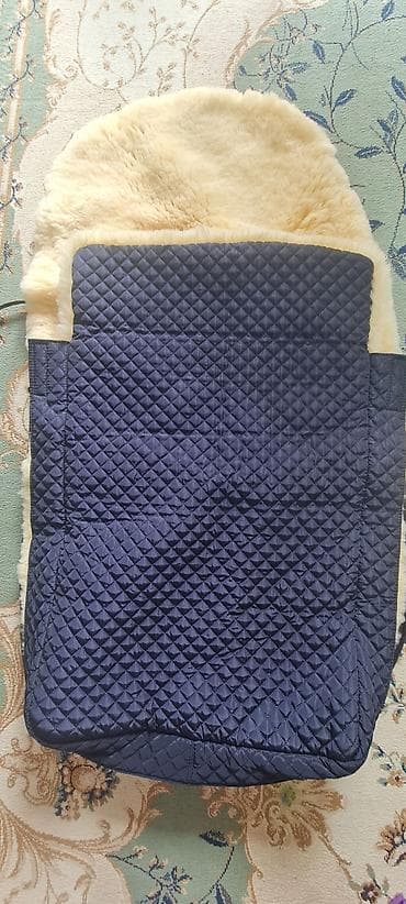 Конверт для коляски/санок из натуральной овчины где-то метр на 50 см